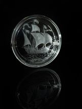 Lalique Santa Maria Crystal Ashtray  Measures 6.75" Diameter image 14