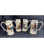 4 GORHAM Norman Rockwell Four Seasons Collection Mug SET 1958 Boy and Do... - €25,67 EUR
