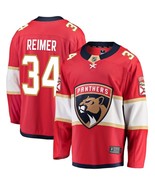 Men's James Reimer #34 Player Jersey Sewn on Florida Panthers 2018 Red New - £63.92 GBP