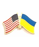  Pack of 50 Ukraine International Double Friendship Flag Lapel Pins - $87.64 CAD