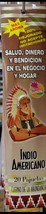 3X INDIO AMERICANO INCENSE CUERNO DE LA ABUNDANCIA INCIENSO 3 OF 20 STICKS - $16.82