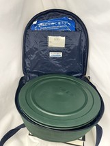 Pyrex Portables Way To Go 4.5 Qt Bowl with Green Insulated Hot/Cold Trav... - $35.53