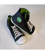 Home Slipper HS Black White Green High Top Slippers Size M - $263.80 MXN