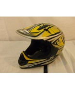 MDS Robbiano Design Large Yellow Motocross Protective Padded Helmet &amp; Su... - $709.40 MXN