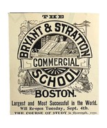 Bryant &amp; Stratton Commercial College 1894 Advertisement Victorian 7 ADBN1jj - $27.56 CAD