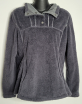 Kuhl Avalon Womens Size XS 1/4 Snap Button Gray Grey Fleece Pullover Sweatshirt - £19.29 GBP