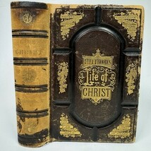 Fleetwood’s Life Of Christ 1870 Antique Leather Bound Hardcover Book - $123.74