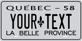 Quebec 1958 License Plate Personalized Custom Auto Bike Motorcycle Moped Tag - $10.99+