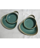 The Lakeside Collection Stoneware Double Bowls for Dips and Soups Set of 2 - $24.73