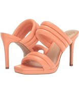 NEW  VINCE CAMUTO  PINK ORANGE LEATHER STILETTO SANDALS SIZE 8.5 M $149 - £60.56 GBP