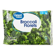 Great Value Frozen Broccoli Florets Steamable Bag, 12 oz, Organic and Fresh - $1.99