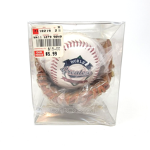 Fotoball World&#39;s Greatest Father Souvenir Baseball Mini Display Glove Ca... - £14.08 GBP