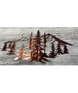 Arizona Mountain Scene - Metal Wall Art - Copper 36&quot; x 18&quot; - $109.23