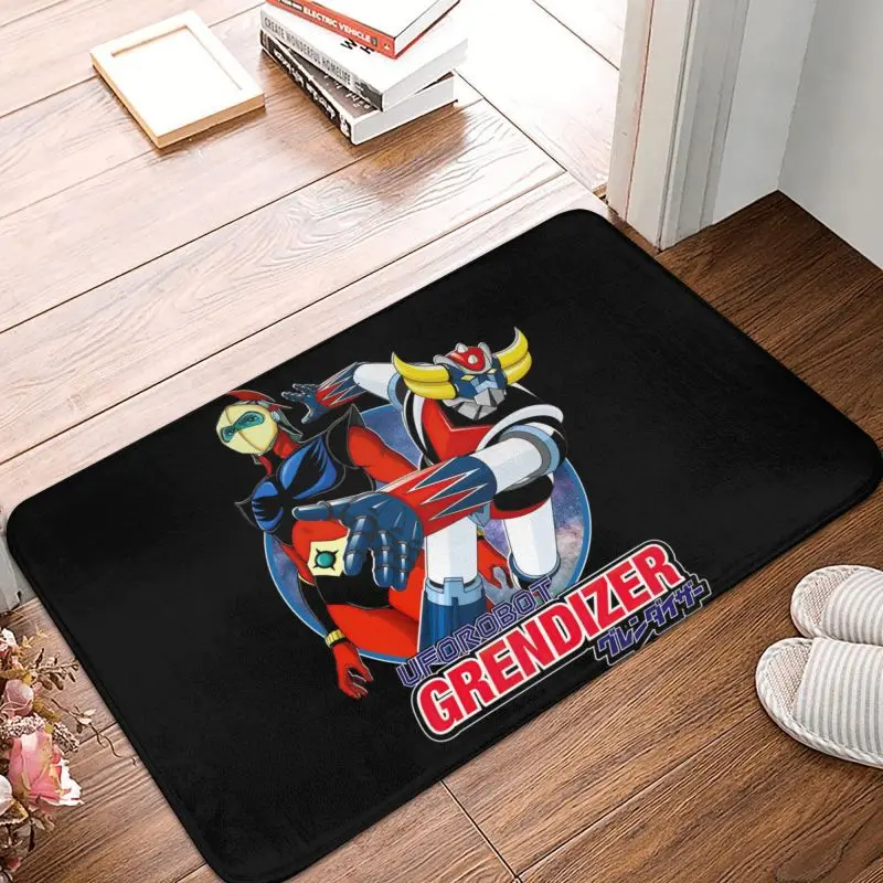 Grendizer And Actarus Doormat Anti-Slip Door Floor Mats UFO Robot Goldrake Carpe - $15.99