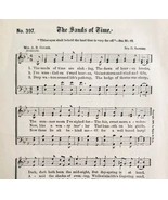 1883 Gospel Hymn Sands Of Time Sheet Music Victorian Church Religious AD... - $27.15 CAD