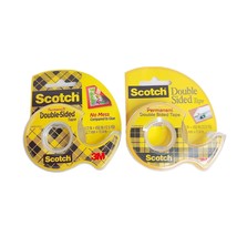 Lot of 2 Scotch Double-Sided Tape Permanent 0.5in X 450in - £9.37 GBP