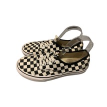 Vans Off The Wall Mens 6.5 Womens 8 Black White Checkered Checks Lace Tie Up Sho - £23.42 GBP