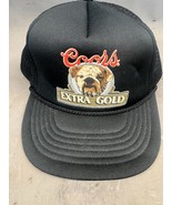 Vintage Coors Extra Gold Bulldog Beer SnapBack Rope Cap Hat Trucker Hips... - $690.51 MXN