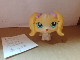 Littlest Pet Shop LPS #175 Maltese with Blue Eyes and Lilac Bows  - £5.26 GBP