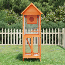 Bird House Brown 60x58.5x160 cm Solid Wood Pine - £81.15 GBP