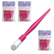 30Pcs Short Plastic Cuticle Pusher Hard Rubber Tipped Nail Tool Cleaner ... - $26.59