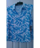 NWT Ladies IBKUL  Turquoise Pineapple Sleeveless Golf Tennis Shirt Top -... - $1,198.66 MXN