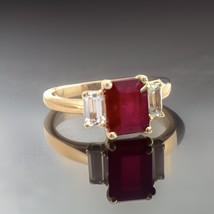 Natural Ruby Sapphire Ring 6.5 14k Y Gold 2.51 TCW Certified $3,950 310636 - £1,240.95 GBP