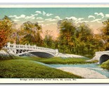 Ponte E Culvert Foresta Park st Louis Missouri Unp Wb Cartolina N24 - £1.77 GBP