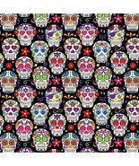 Day Of The Dead/Sugar Skulls Air Release Wrap Vinyl 12" Tall Rolls (NL)