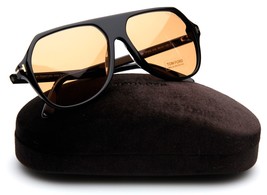 New TOM FORD Hayes TF 934 01E Black Sunglasses 59-14-145mm B50mm Italy - £166.47 GBP