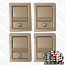 4 MILITARY TAN Single Locking X-door latches handles fits HUMVEE M998 Ha... - £159.36 GBP