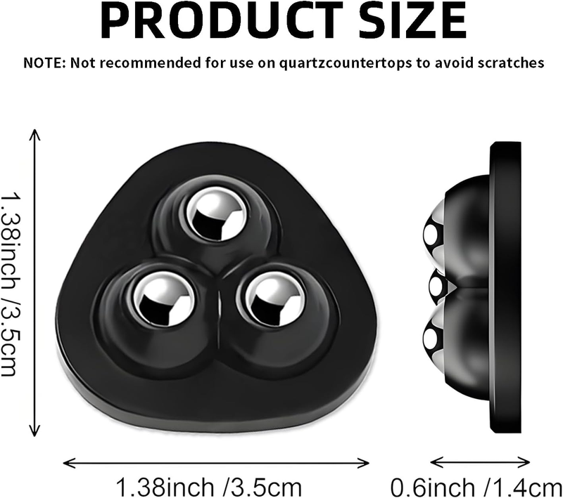 Appliance Slider, 8 Pack Self Adhesive Mini Caster Wheels, Appliance Rollers, 36 Item image 8