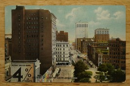 Vintage Travel Souvenir Postcard Griswold Street Looking South Detroit Michigan - £6.28 GBP