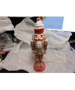 Evergreen &quot;Glittering Nutcracker Wearing Cupcake Hat&quot; Figurine 10&quot; NEW - $550.68 MXN
