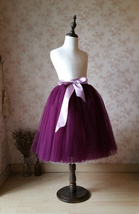 Plum Little Girl Tulle Skirt for Dress up and Fairy Costumes 1-16 image 5