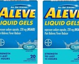 Aleve Liquid Gels Naproxen Sodium Pain Reliever, 20 Caps Exp 06/2024 Pac... - £13.92 GBP