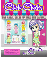 2 inch 2&quot; Bulk Vending Machine Capsules Unique Anime Click Chicks Mix 14... - £36.48 GBP