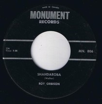 Roy Orbison Shahdaroba 45 rpm In Dreams Canadian Pressing - £3.88 GBP