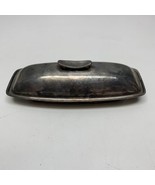 Vintage Gorham Silver Plated Butter Dish Plate YC775 Retro Servingware KG - $467.67 MXN