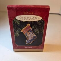 Hallmark Keepsake Ornament Daughter Stocking Pressed Tin 1997 - $16.88 CAD
