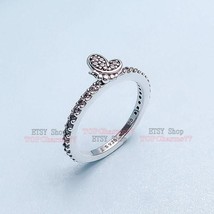 Woman Ring 2019 Spring Release 925 Sterling Silver Bedazzling Butterfly Ring - £13.50 GBP