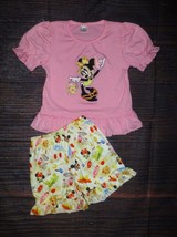 NEW Boutique Minnie Mouse Tropical Beach Girls Shorts Outfit - £9.07 GBP