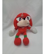  Sonic the Hedgehog Plush Knuckles Sega Red 10&quot; Rare Window Suction Plush  - $34.63