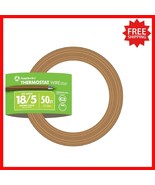 50ft 18-Gauge 5 Conductor Thermostat Wire - Solid Copper Cable (Brown) - $53.70 CAD