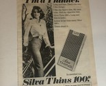 1976 Silva Thins Cigarette Print Ad Advertisement Vintage Pa2 - £4.71 GBP