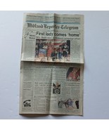 Midland Reporter Telegram September 11, 1992 First Lady Comes Home Barba... - $9.49