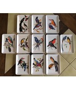 Vintage Set (11 pieces) Decorative Crafts Mebel Melamine Rectangular Bir... - €40,21 EUR