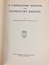 1934 Laboratory Manual for Elementary Zoology Libbie Hyman Ecology of th... - £14.28 GBP