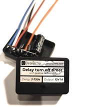 Car DRL led delay turn off timer switch 3 to 750s 12V 1A box positive ac... - £8.85 GBP