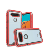 New 3in1 High Quality Transparent Snap On Hybrid Case Cover CLEAR/RED Fo... - $7.66